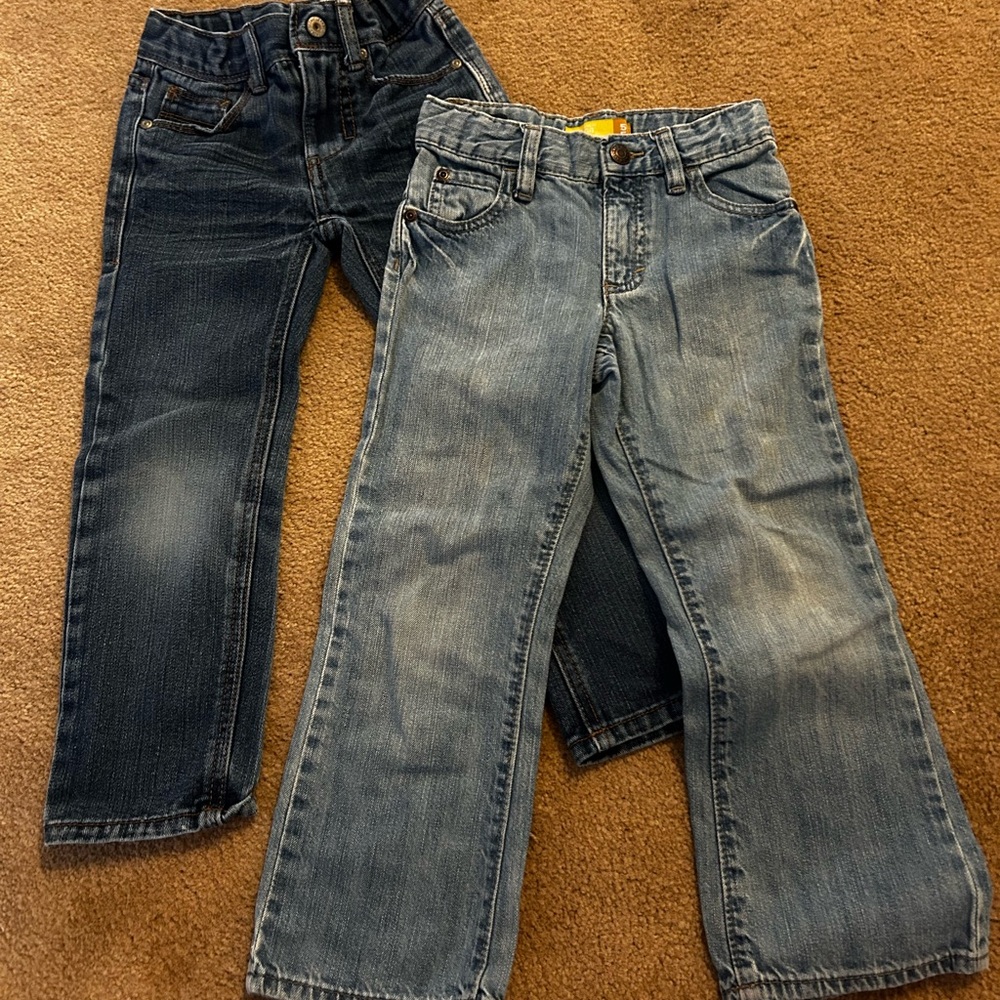 Kids Denim Jeans Set - Dark Blue and Light Blue